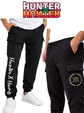 Hunter x Hunter - Black Jogger Pants - Licensed Merch - Size: L